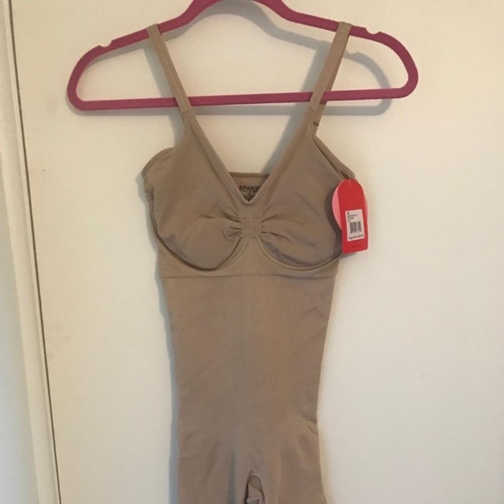 Spanx mid thigh body suit shaper